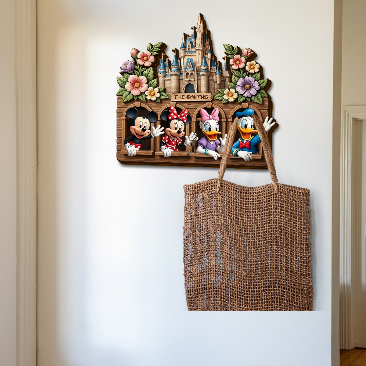 Welcome Home Magical Friends - Personalized Mouse Shaped Hanging Organizer