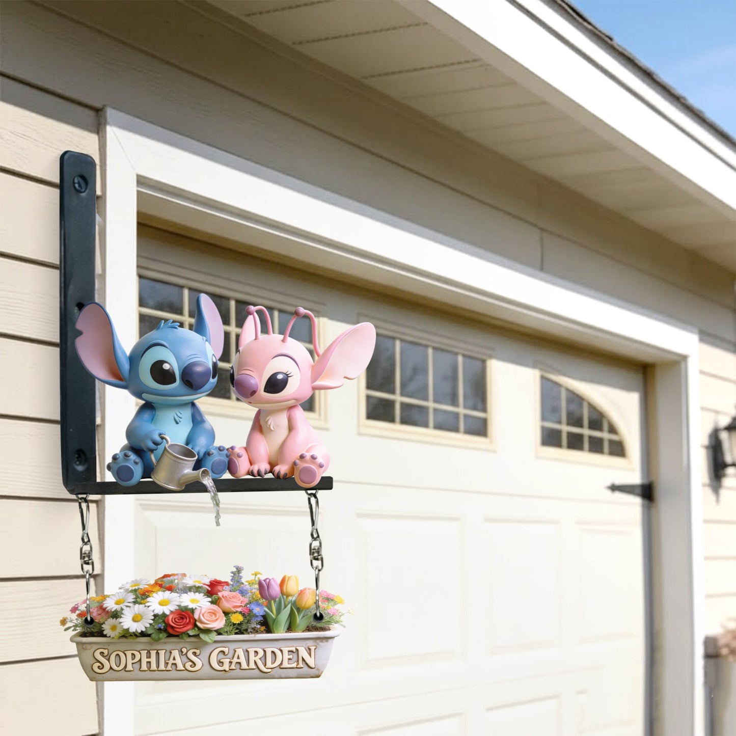 My Beautiful Garden - Personalized Ohana Wooden Wall Mount Sign