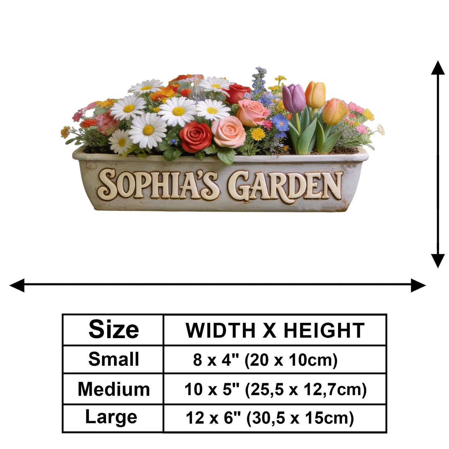My Beautiful Garden - Personalized Ohana Wooden Wall Mount Sign