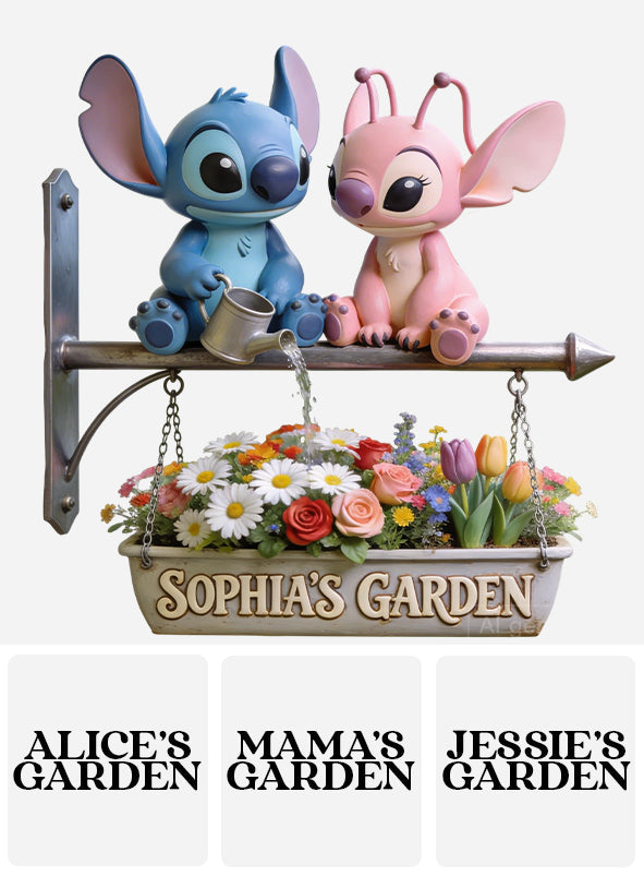 My Beautiful Garden - Personalized Ohana Wooden Wall Mount Sign