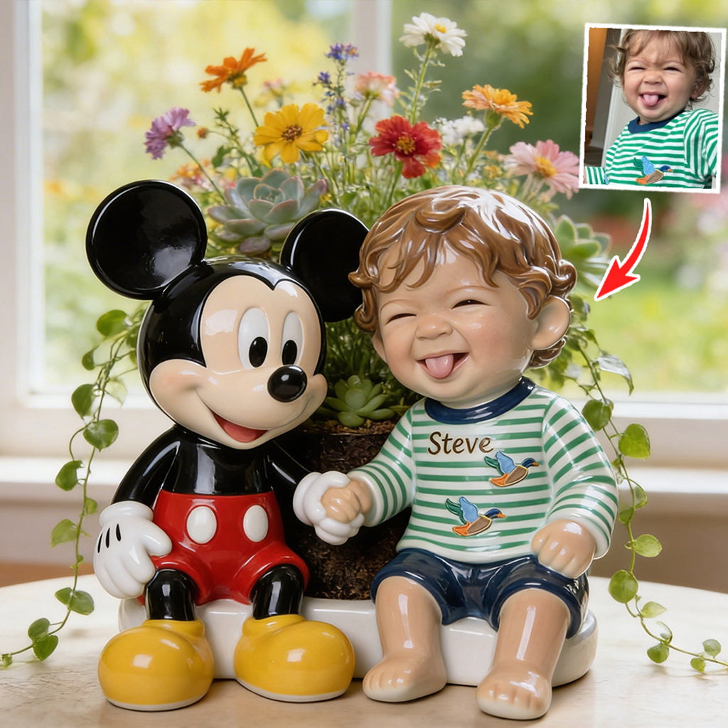 Magical Friends - Personalized Mouse Acrylic Pot