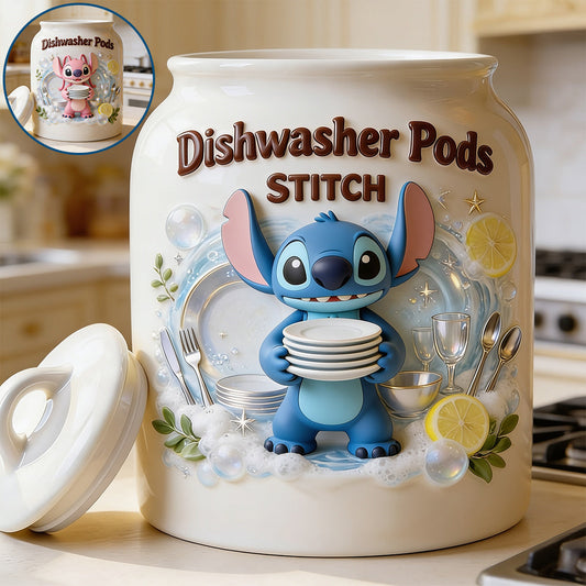 Dishwasher Pods - Personalized Ohana Dishwasher Pod Container