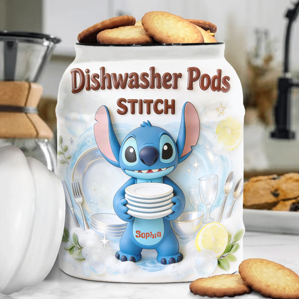 Dishwasher Pods - Personalized Ohana Dishwasher Pod Container