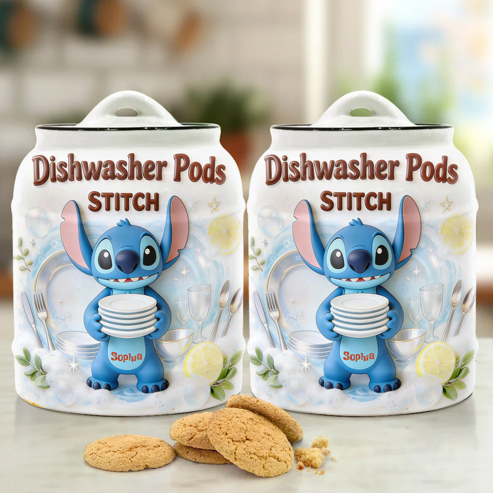 Dishwasher Pods - Personalized Ohana Dishwasher Pod Container