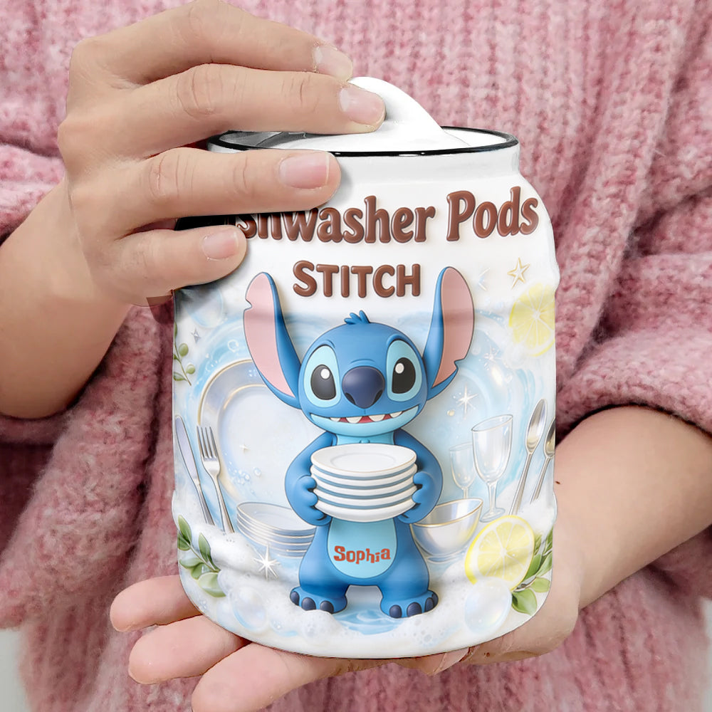 Dishwasher Pods - Personalized Ohana Dishwasher Pod Container