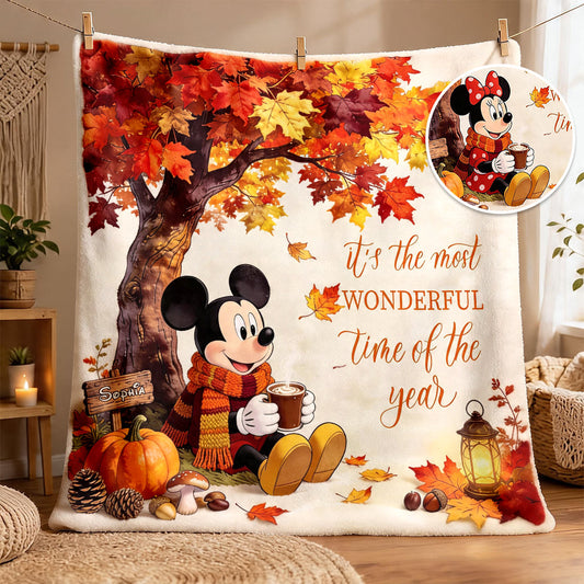 Fall Vibes - Personalized Mouse Blanket