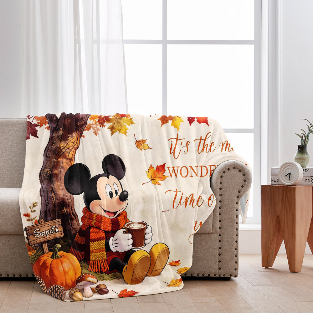 Fall Vibes - Personalized Mouse Blanket
