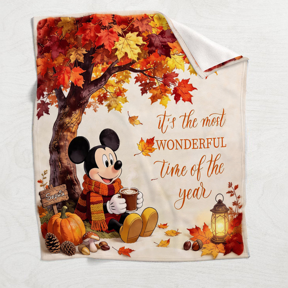 Fall Vibes - Personalized Mouse Blanket