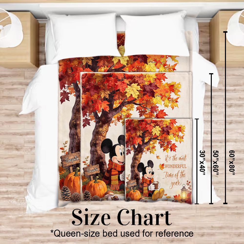 Fall Vibes - Personalized Mouse Blanket