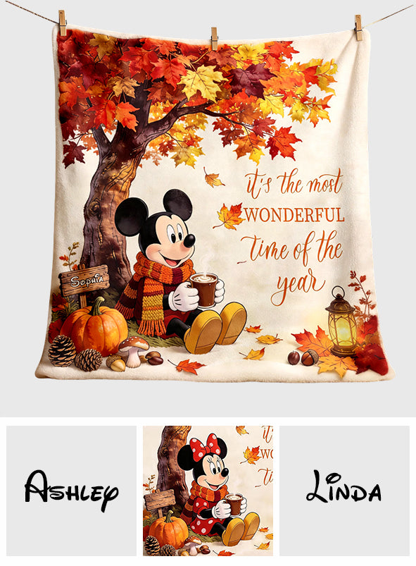 Fall Vibes - Personalized Mouse Blanket