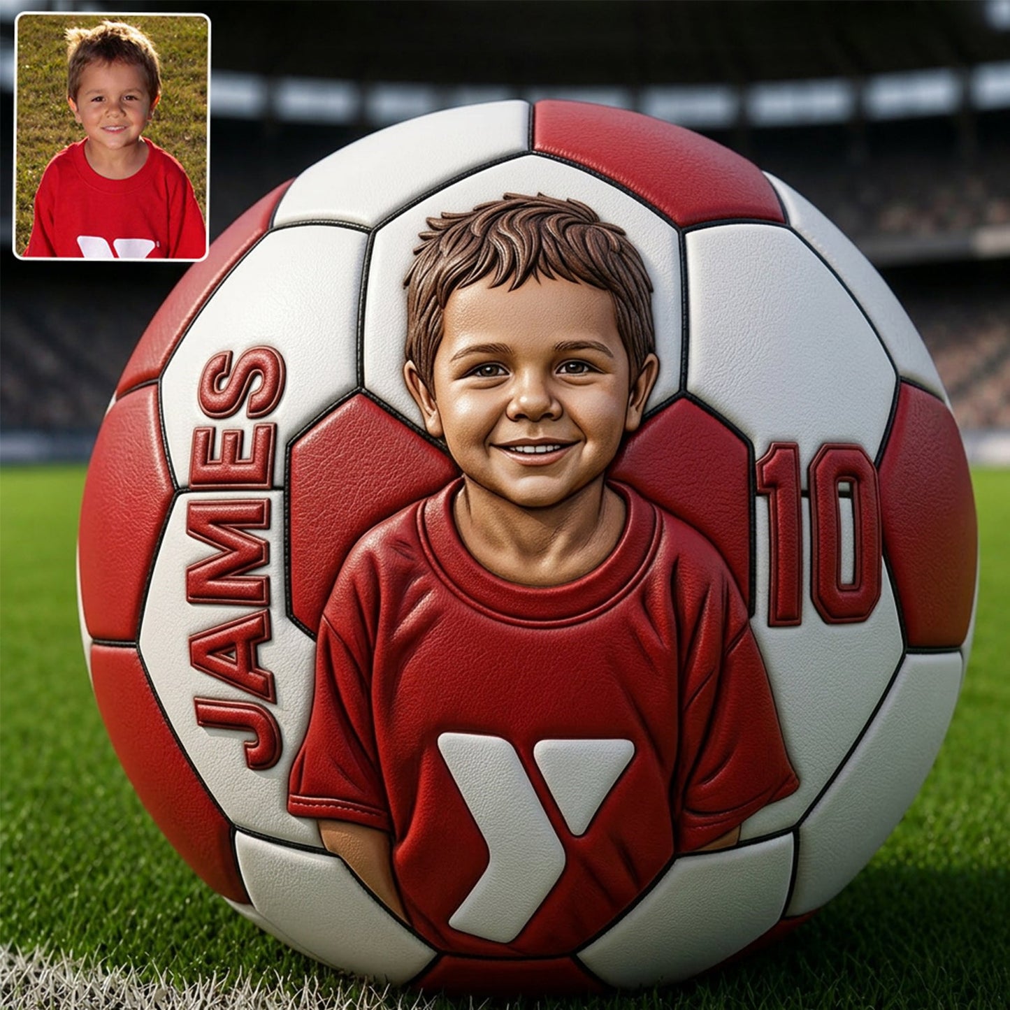 Any Photo Birthday Gift For Soccer Players - Personalized Kid Multi-Sport Ball