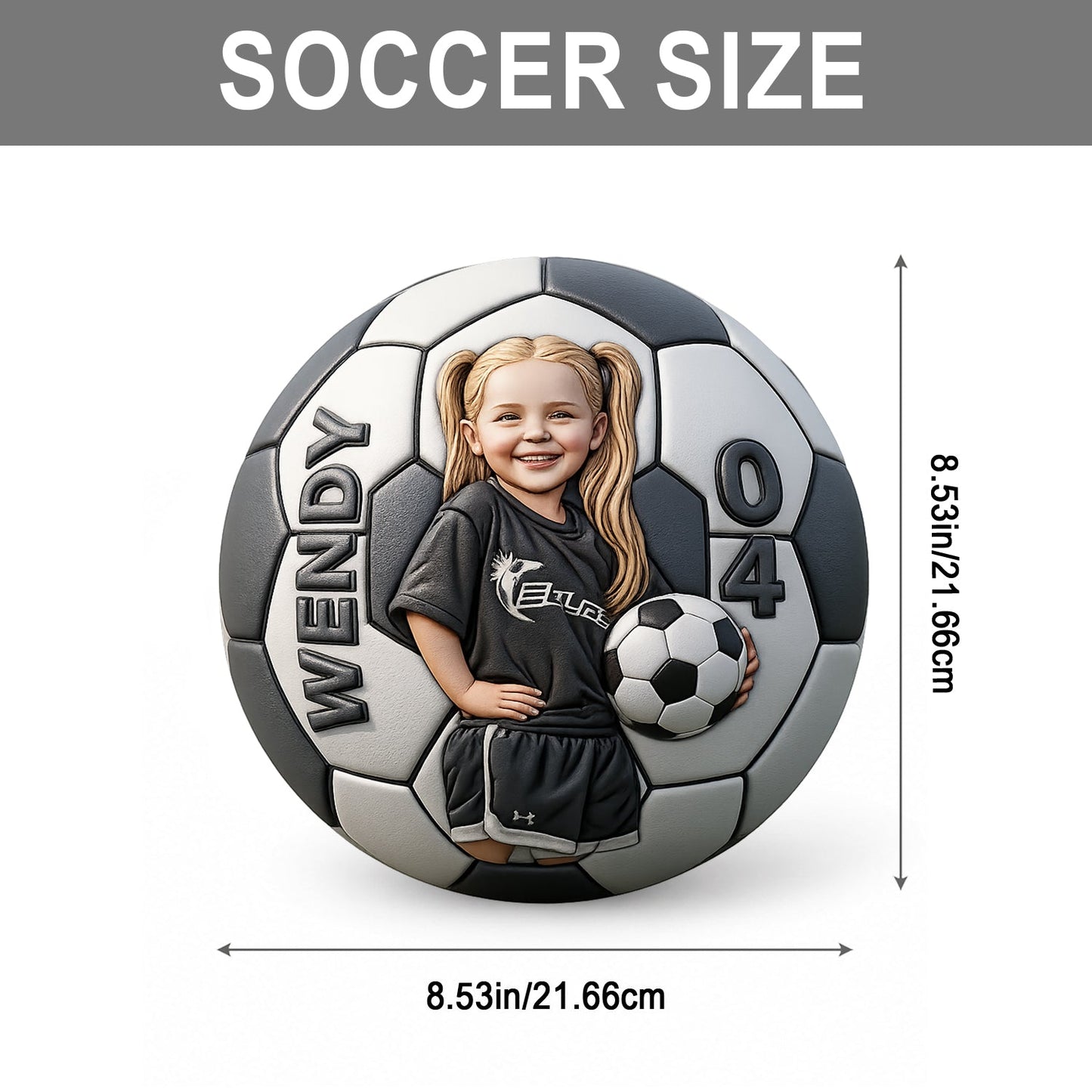 Any Photo Birthday Gift For Soccer Players - Personalized Kid Multi-Sport Ball