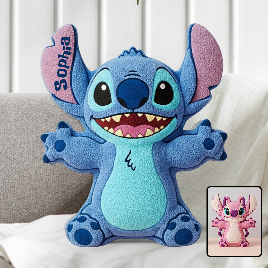 Ohana Means Family - Personalized Ohana Shaped Pillow