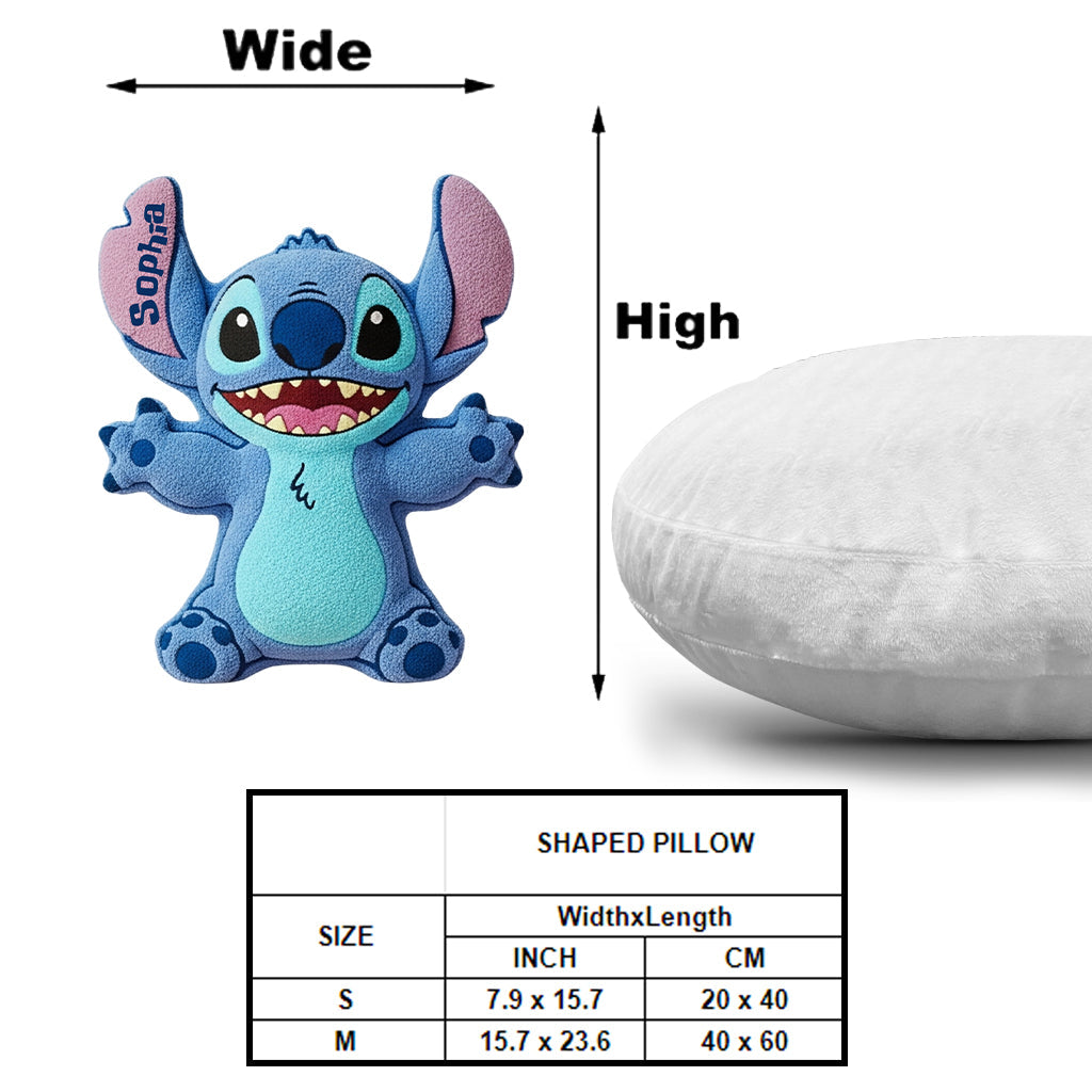 Ohana Means Family - Personalized Ohana Shaped Pillow
