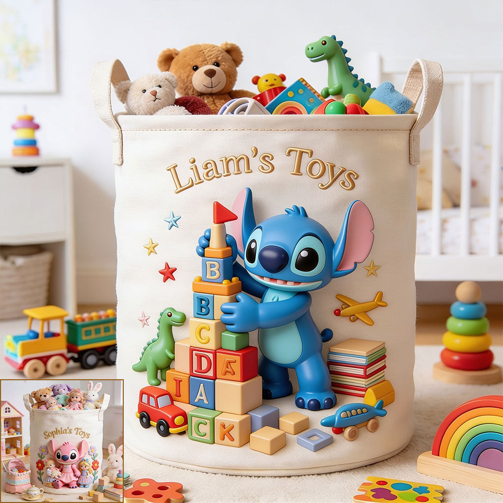 Toy Storage Basket - Personalized Ohana Storage Basket