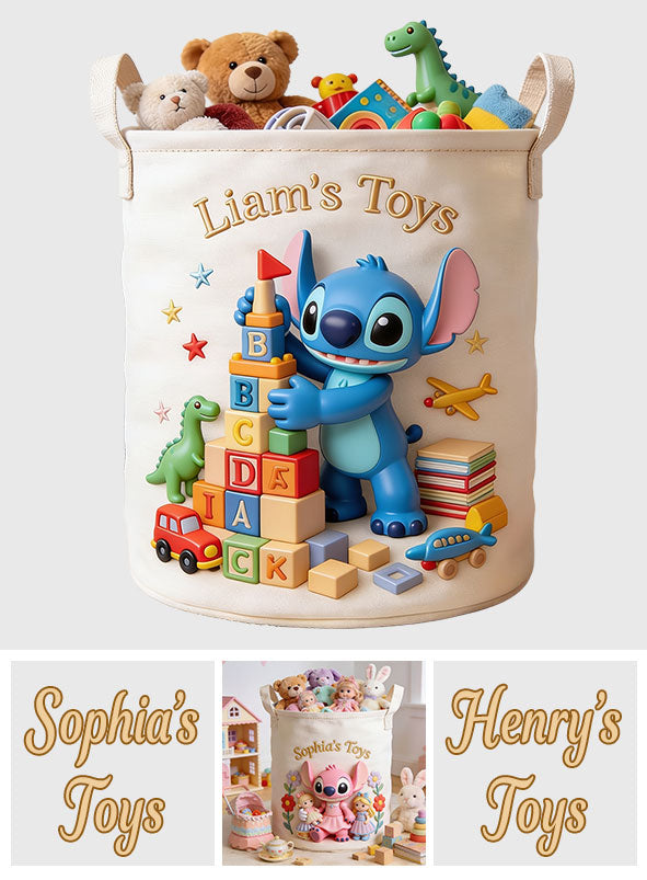 Toy Storage Basket - Personalized Ohana Storage Basket