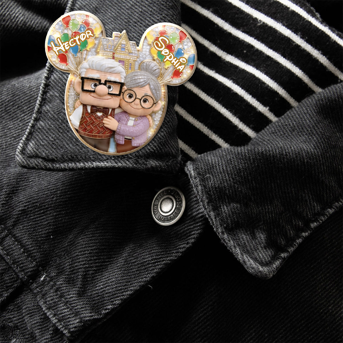 My Greatest Adventure - Personalized Up Movie Couple Pin