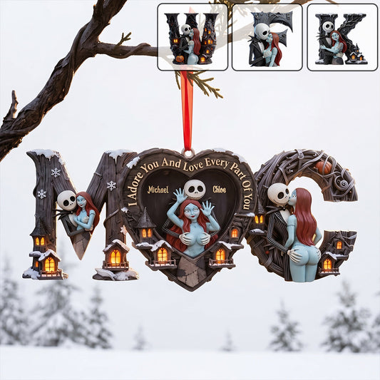 I Love You - Personalized Nightmare Premium 3D Ornament