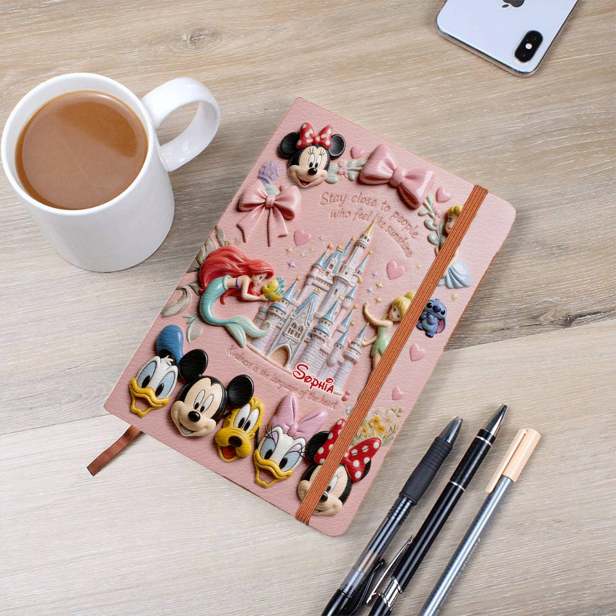 Magical Castle - Personalized Mouse Leather Journal