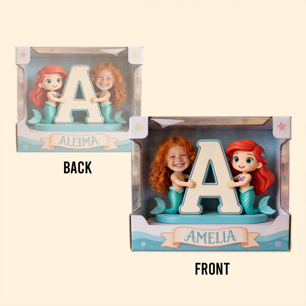 Custom Character, Alphabet Letter - Personalized Beautiful Princess Custom Shaped Acrylic Plaque