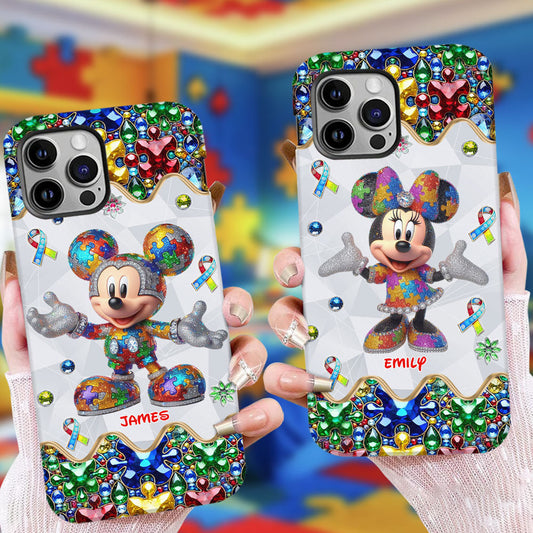 It's Okay To Be Different - Personalized Autism Awareness Full Print Phone Case