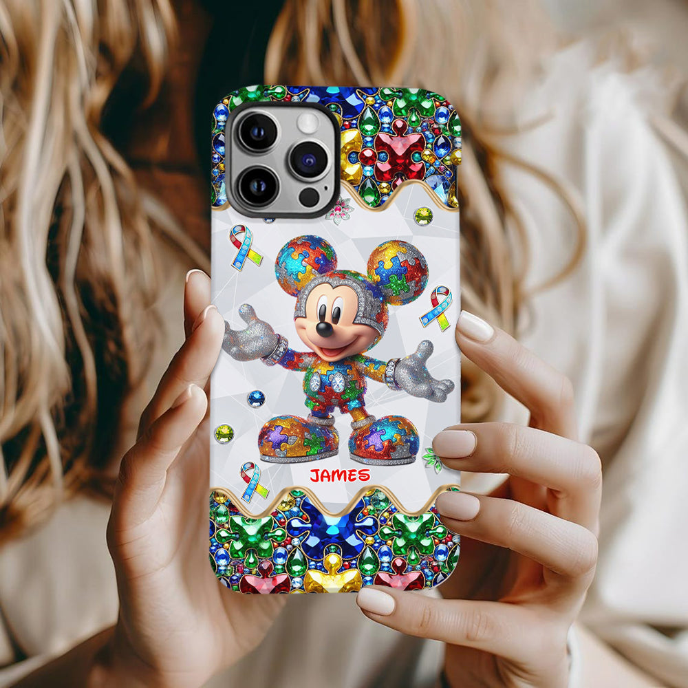 It's Okay To Be Different - Personalized Autism Awareness Full Print Phone Case