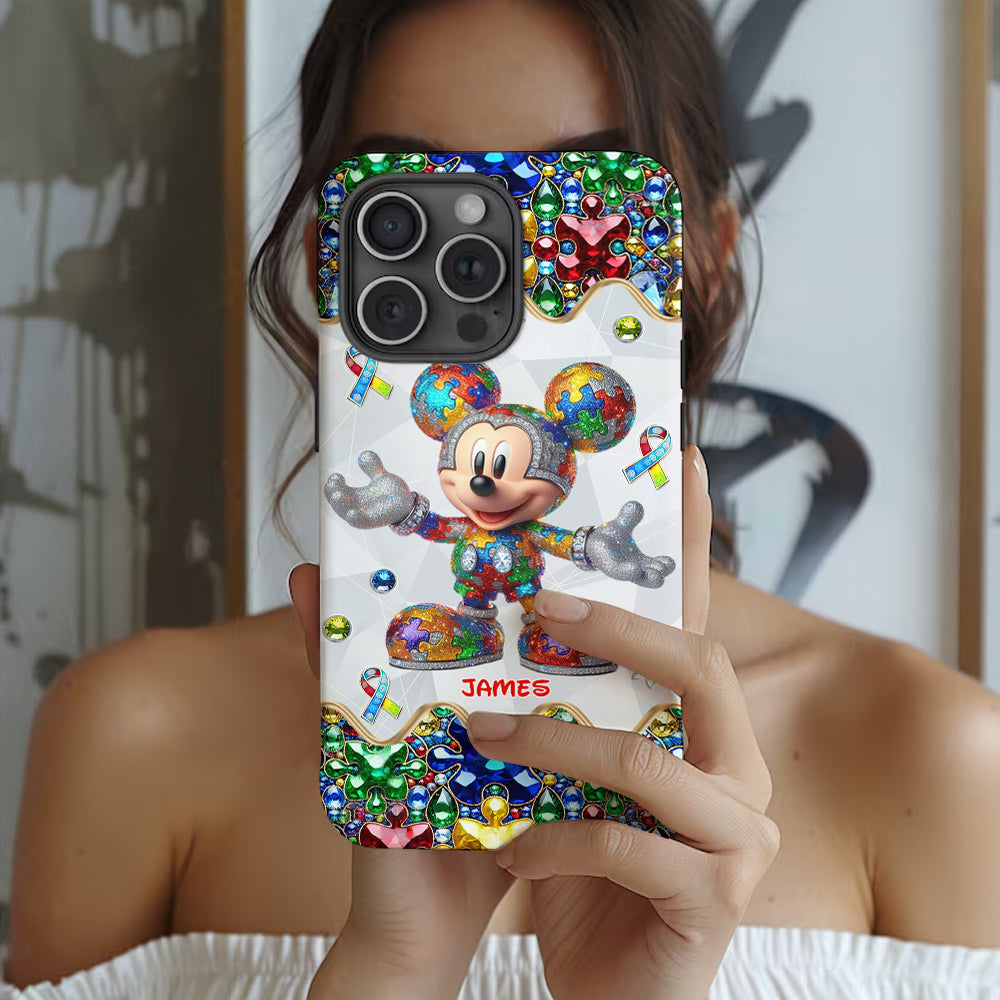 It's Okay To Be Different - Personalized Autism Awareness Full Print Phone Case