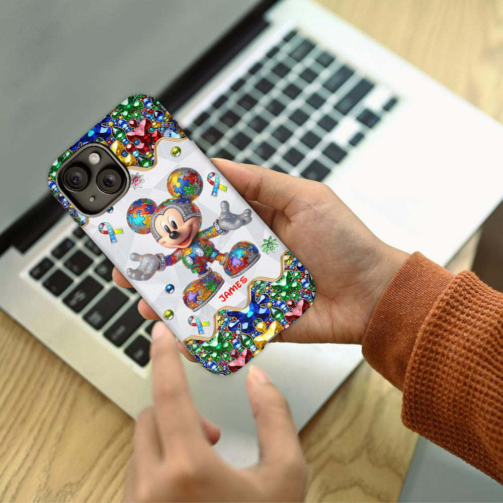 It's Okay To Be Different - Personalized Autism Awareness Full Print Phone Case