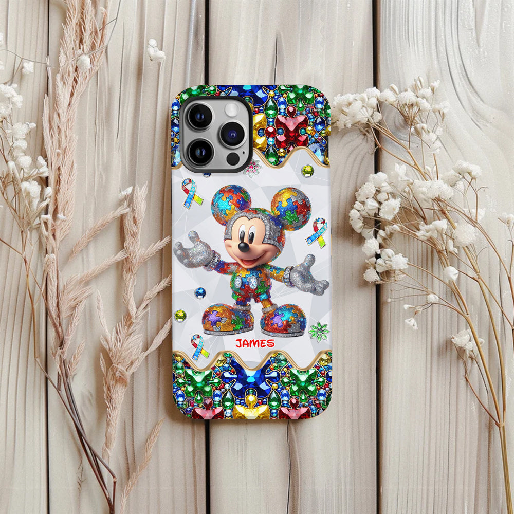 It's Okay To Be Different - Personalized Autism Awareness Full Print Phone Case