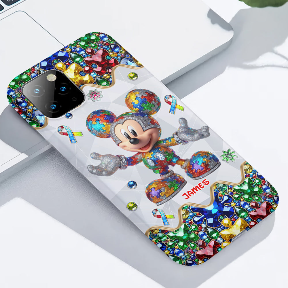 It's Okay To Be Different - Personalized Autism Awareness Full Print Phone Case