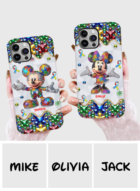 It's Okay To Be Different - Personalized Autism Awareness Full Print Phone Case