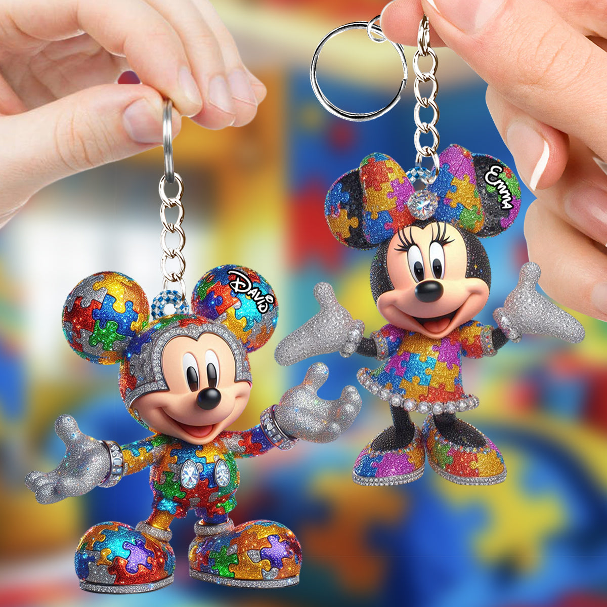 It's Okay To Be Different - Personalized Autism Awareness Keychain