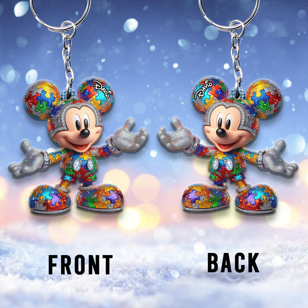 It's Okay To Be Different - Personalized Autism Awareness Keychain