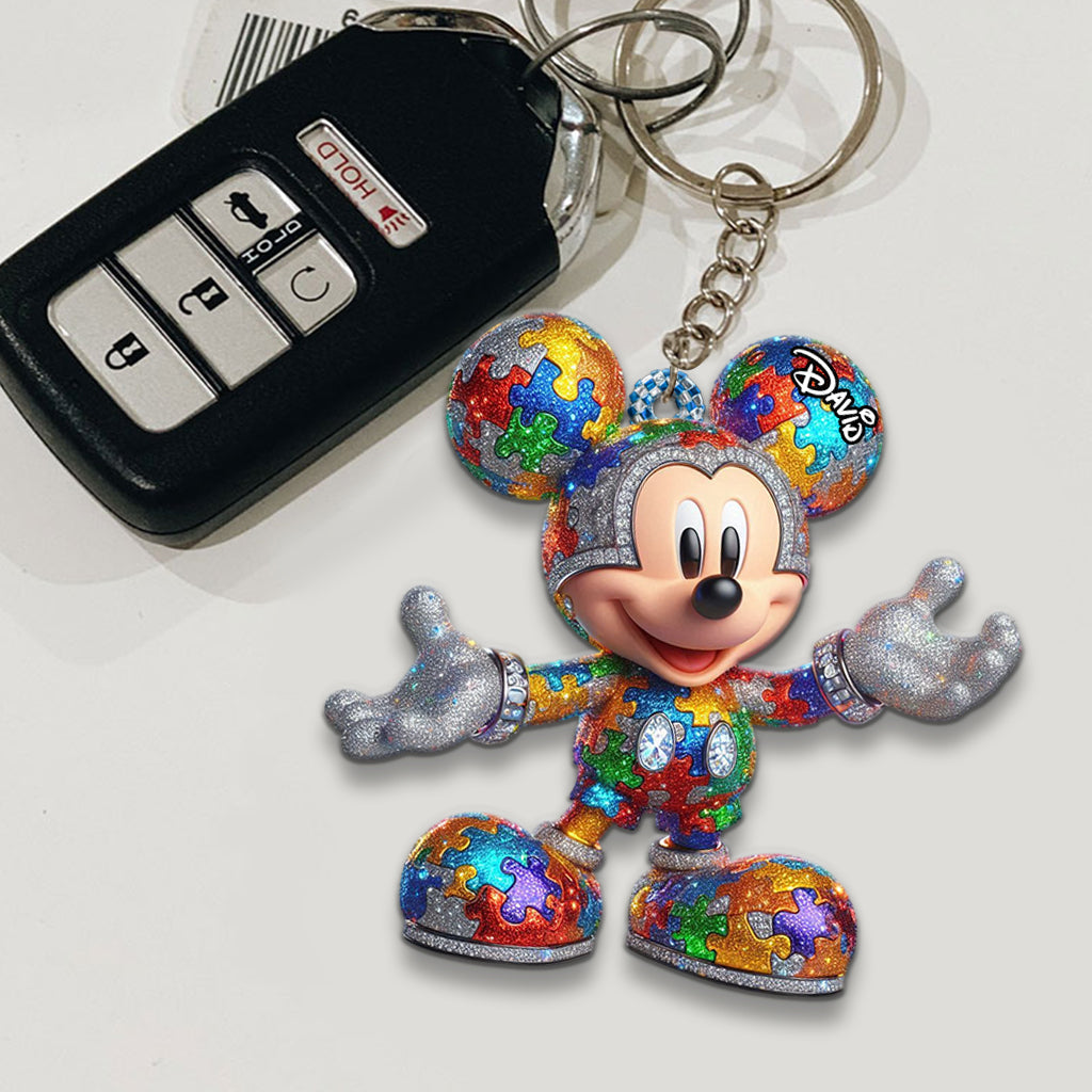 It's Okay To Be Different - Personalized Autism Awareness Keychain