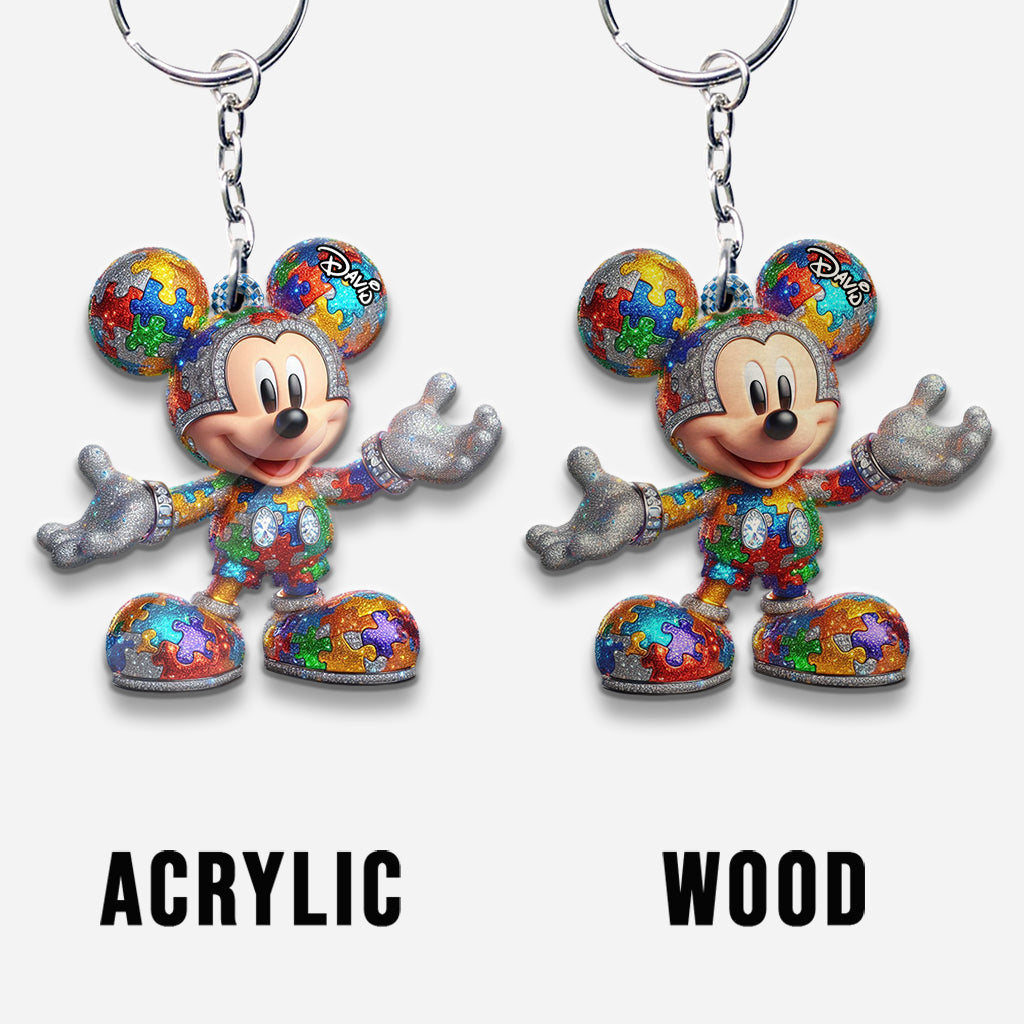 It's Okay To Be Different - Personalized Autism Awareness Keychain