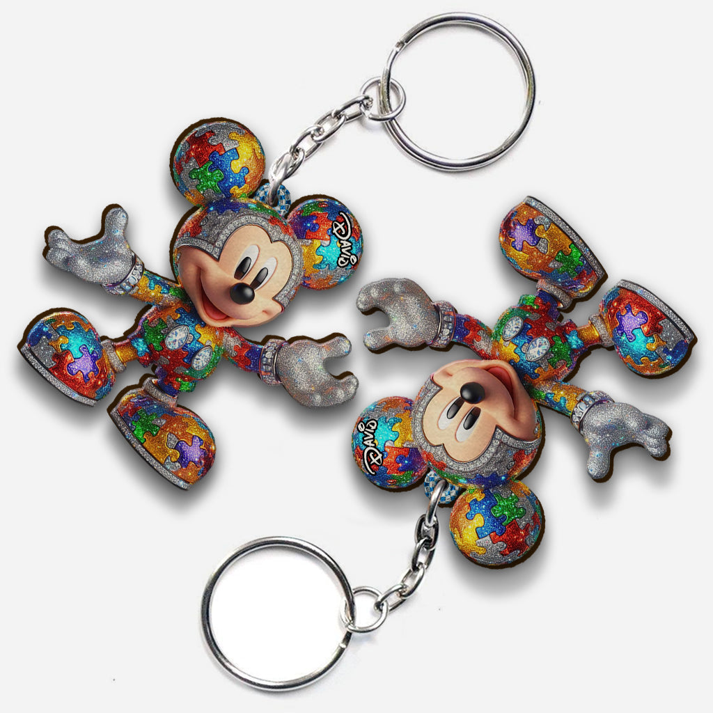 It's Okay To Be Different - Personalized Autism Awareness Keychain