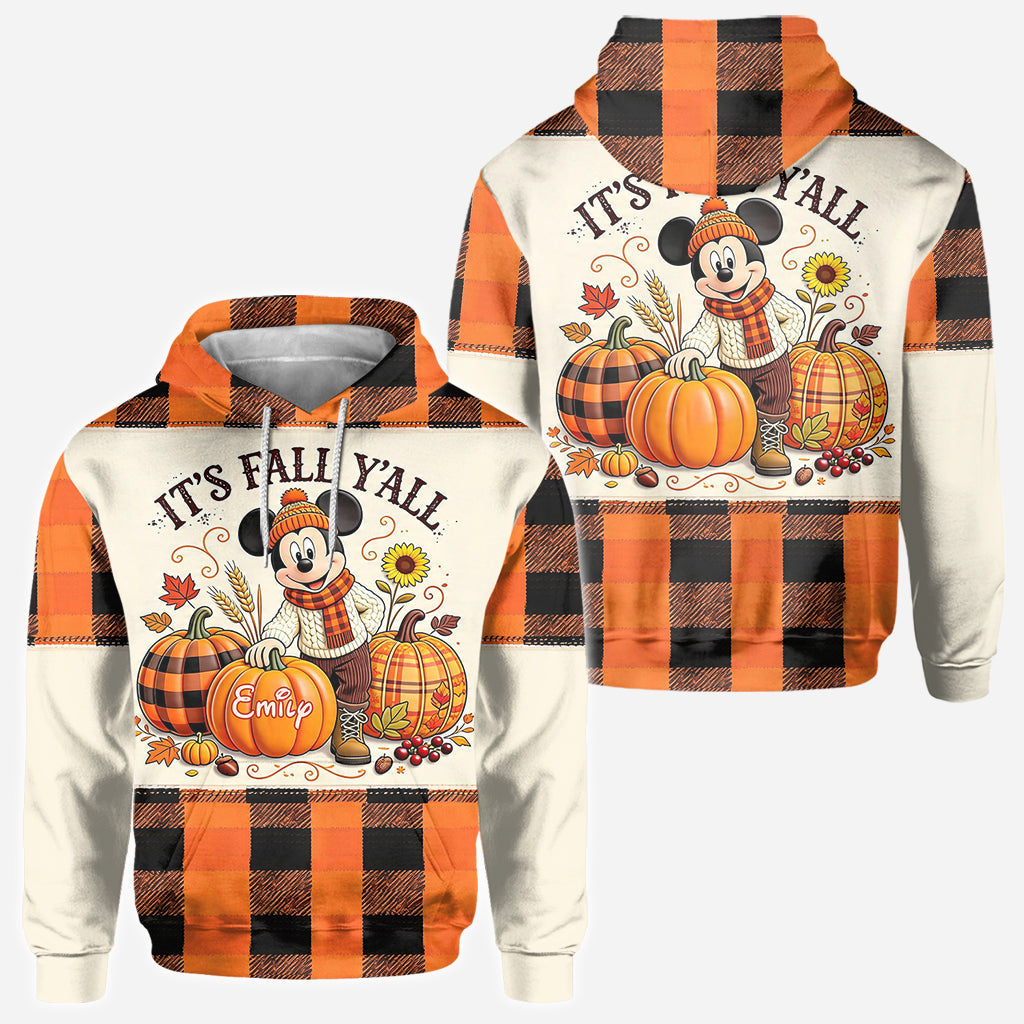 It's Fall Y'all - Personalized Mouse All Over Shirt