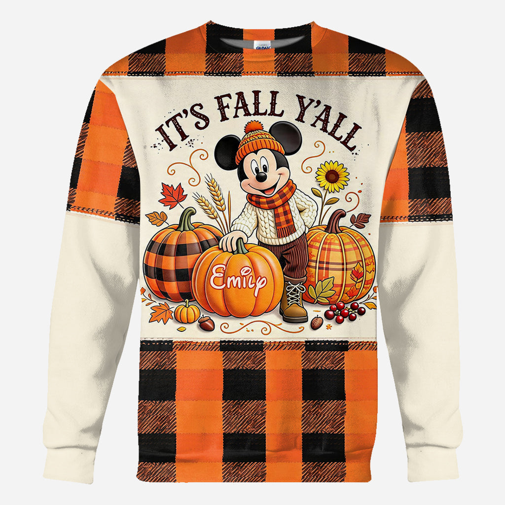 It's Fall Y'all - Personalized Mouse All Over Shirt