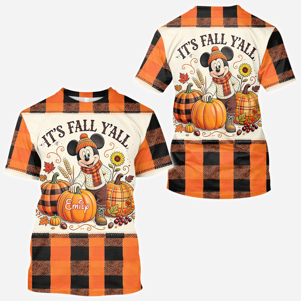 It's Fall Y'all - Personalized Mouse All Over Shirt