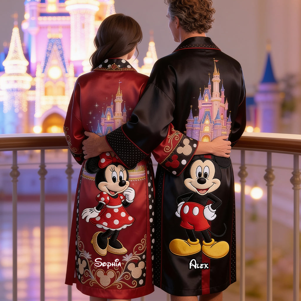 Magical Couple - Personalized Mouse Satin Robe
