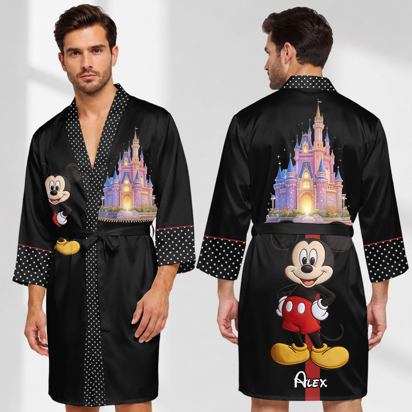 Magical Couple - Personalized Mouse Satin Robe