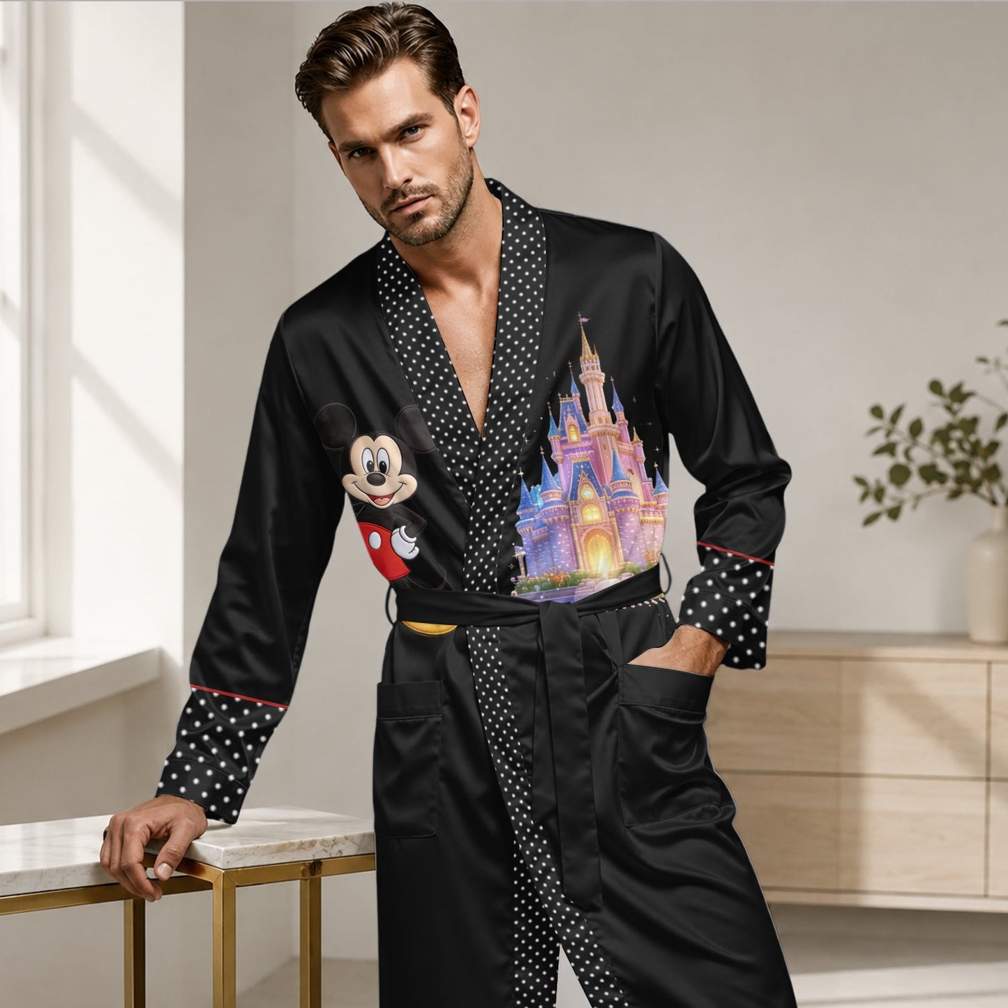 Magical Couple - Personalized Mouse Satin Robe