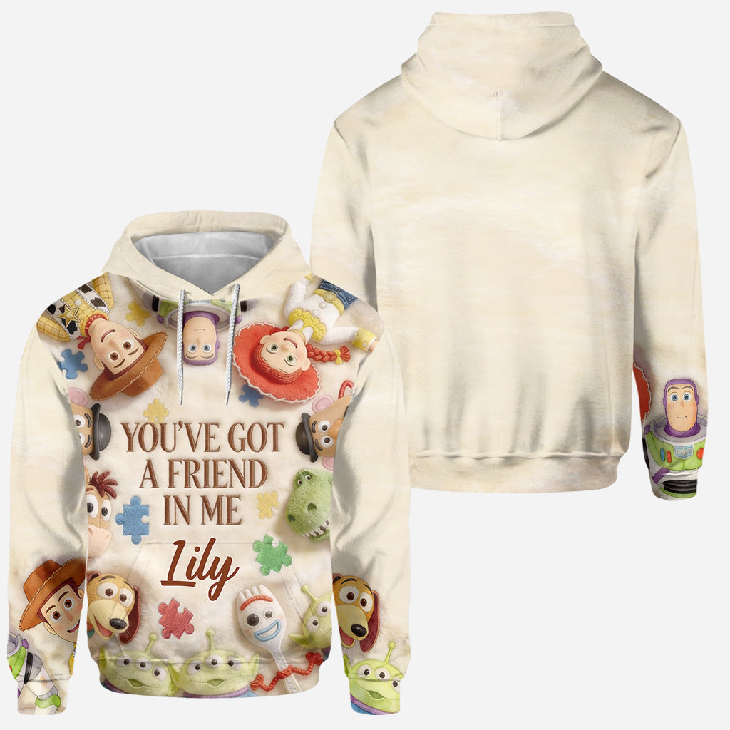 You've Got A Friend In Me - Personalized Autism Awareness Hoodie and Leggings