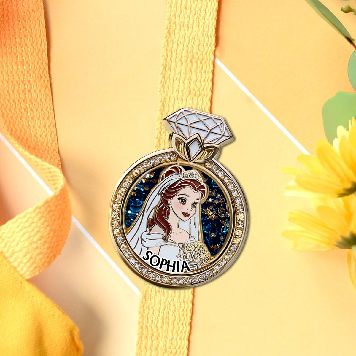 Tale As Old As Time - Personalized Couple Pin