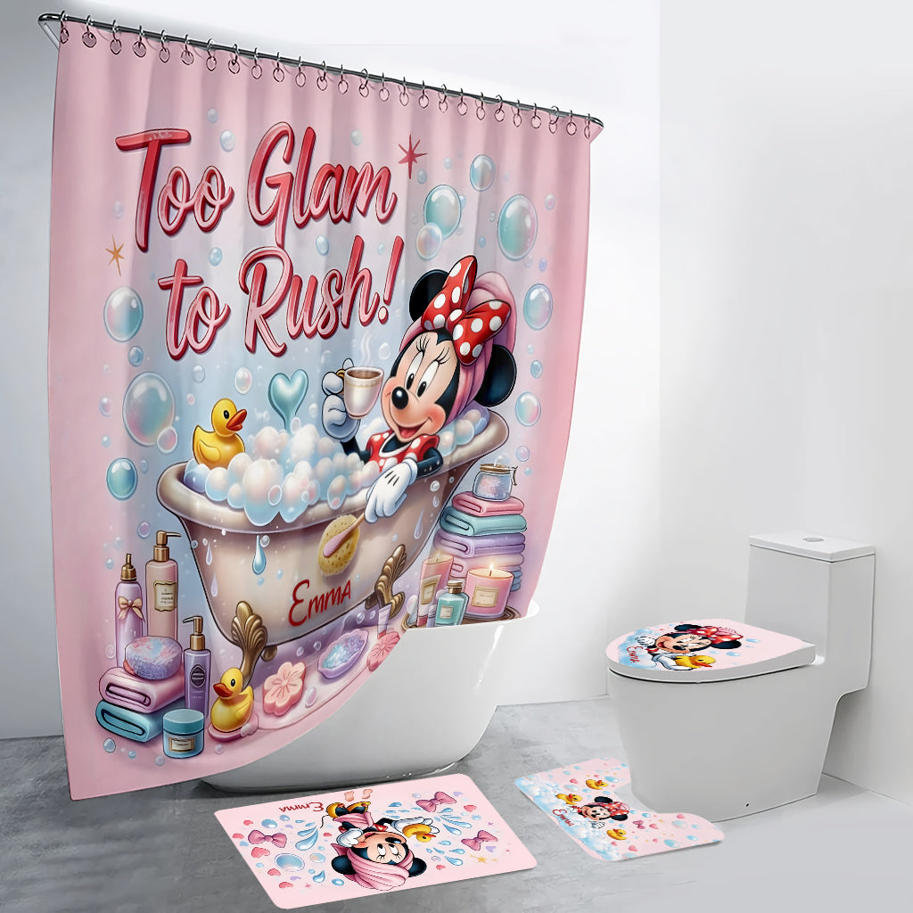Leave Me Alone - Personalized Mouse Bathroom Curtain & Mats Set