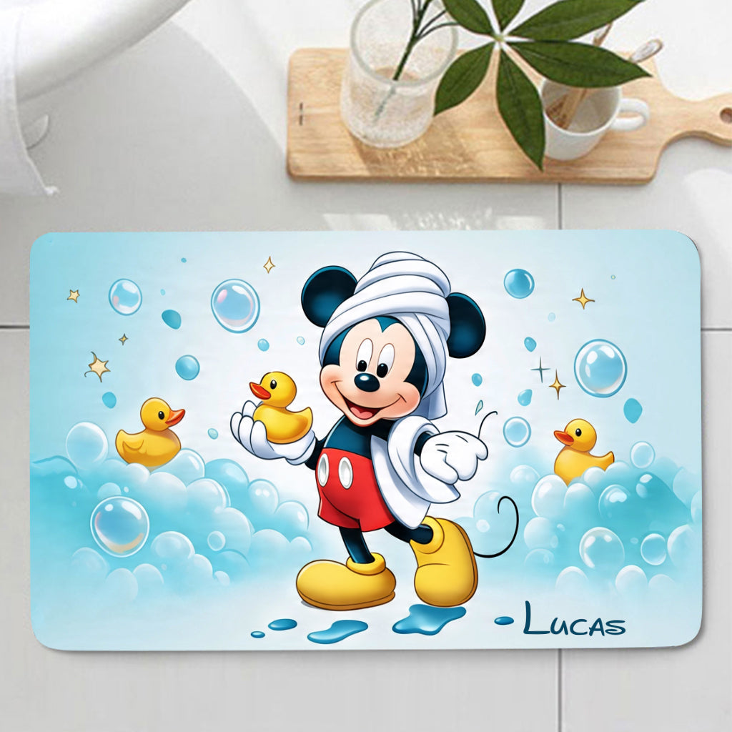 Leave Me Alone - Personalized Mouse Bathroom Curtain & Mats Set