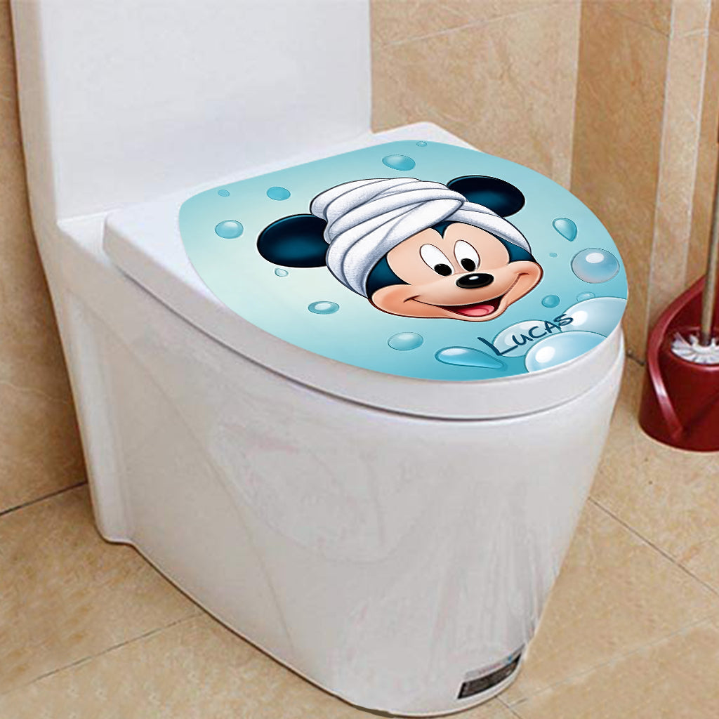 Leave Me Alone - Personalized Mouse Bathroom Curtain & Mats Set