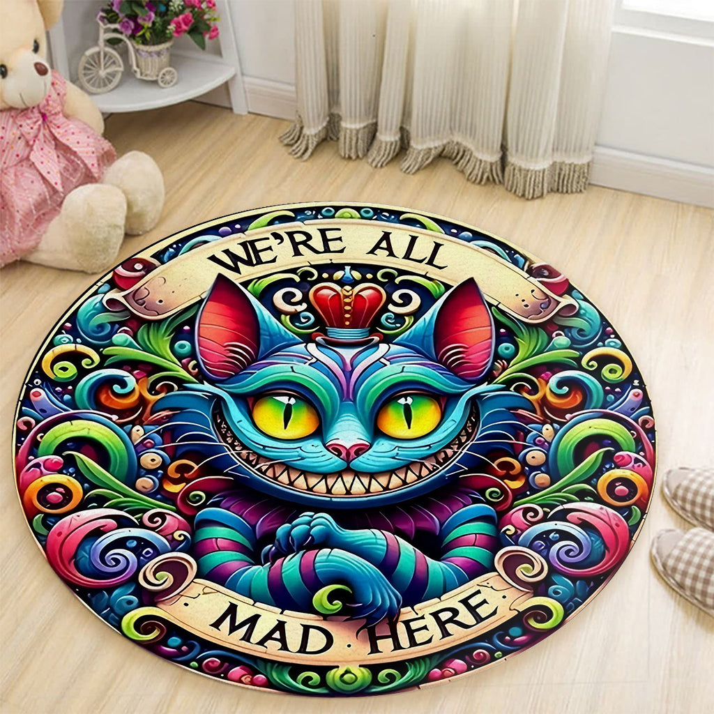 We Are All Mad Here - Mouse Round Rug