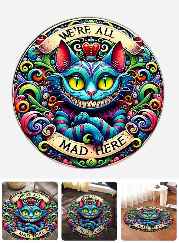 We Are All Mad Here - Mouse Round Rug