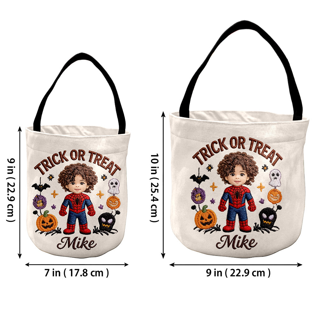 Kid Basket For Halloween/ Easter/ Christmas... - Personalized Kid Canvas Bucket Bag